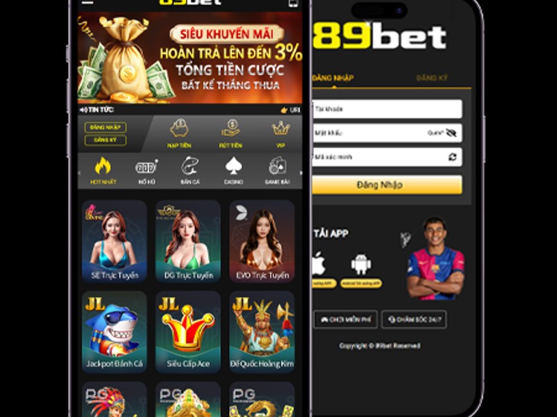 Vị trí nút tải ứng dụng X8bet trên trang web